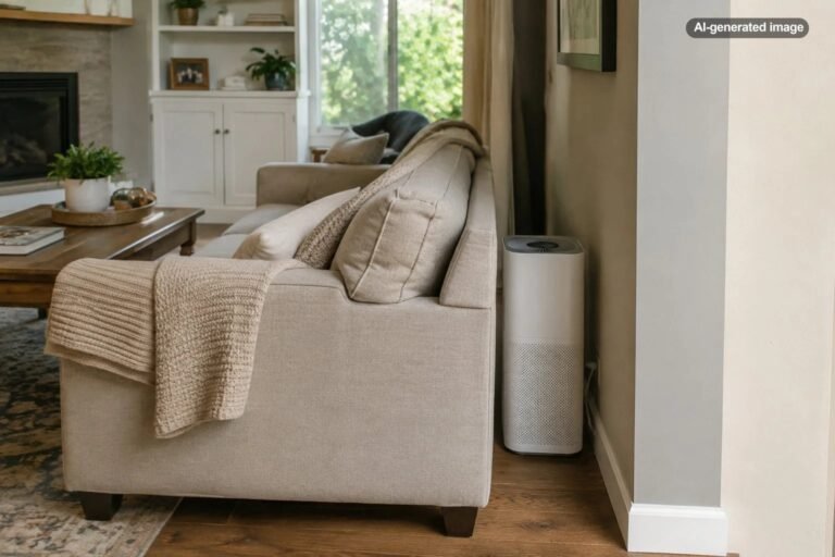 Can You Put an Air Purifier Behind a Sofa?