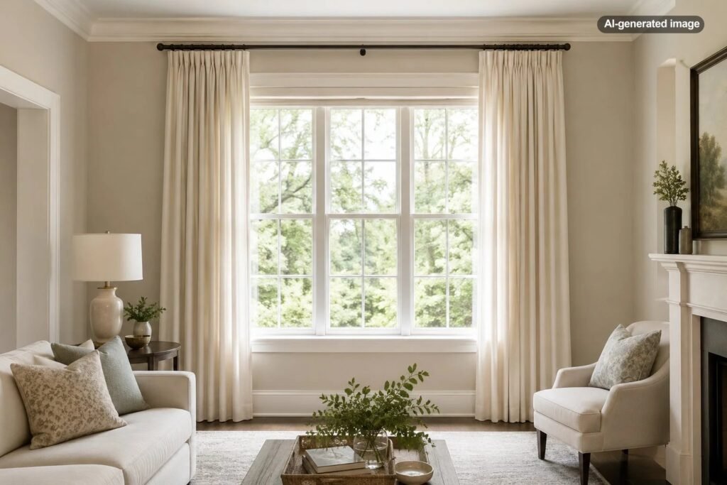 How High Should Curtains Hang Above a Window?