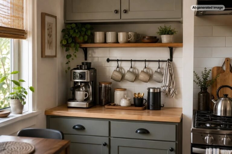 How to Create a Coffee Station in a Small Kitchen