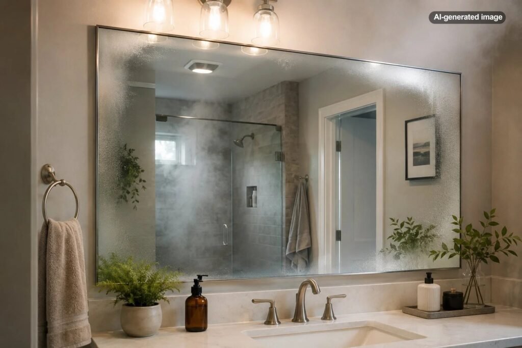 How to Keep a Bathroom Mirror From Fogging Up