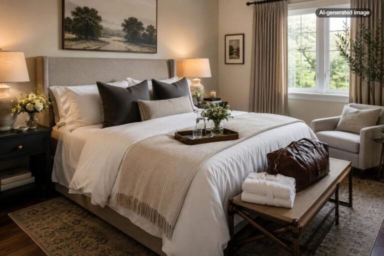How to Make a Guest Bedroom Feel Like a Boutique Hotel