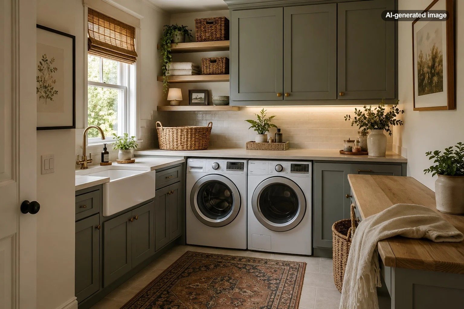 How to Make a Laundry Room Feel Less Like a Utility Closet