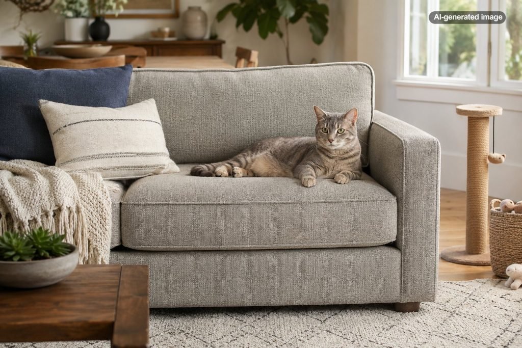 What Is the Best Sofa Fabric for Cats?