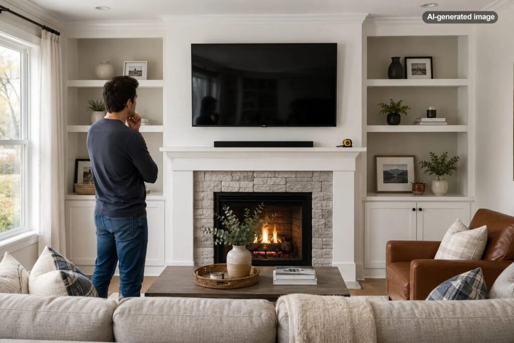 What Is the Right Height for a TV Above a Fireplace?