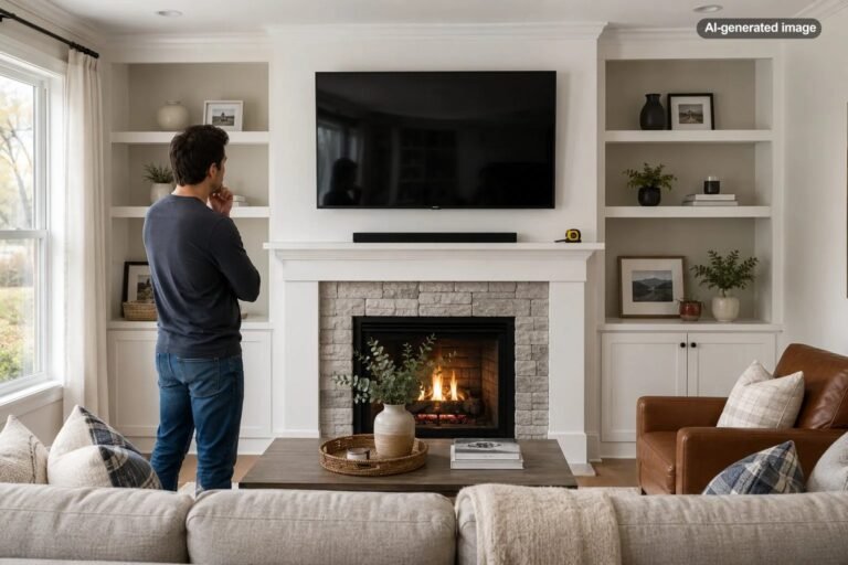 What Is the Right Height for a TV Above a Fireplace?