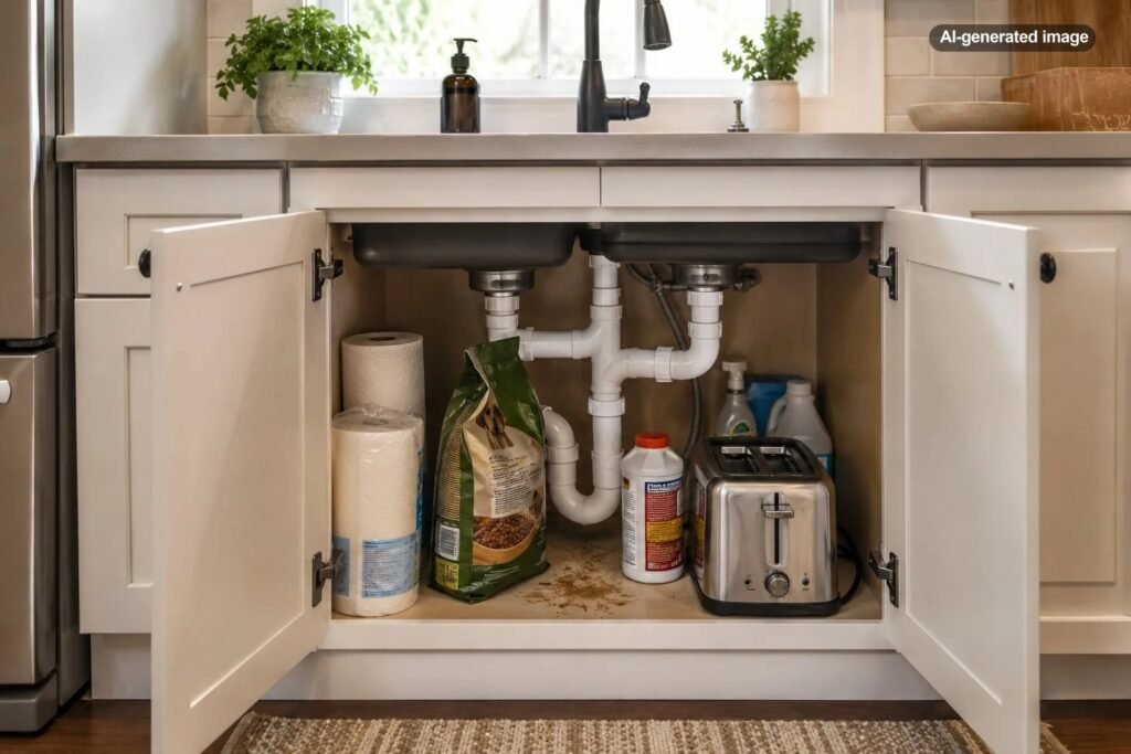What Should Never Be Stored Under the Kitchen Sink?