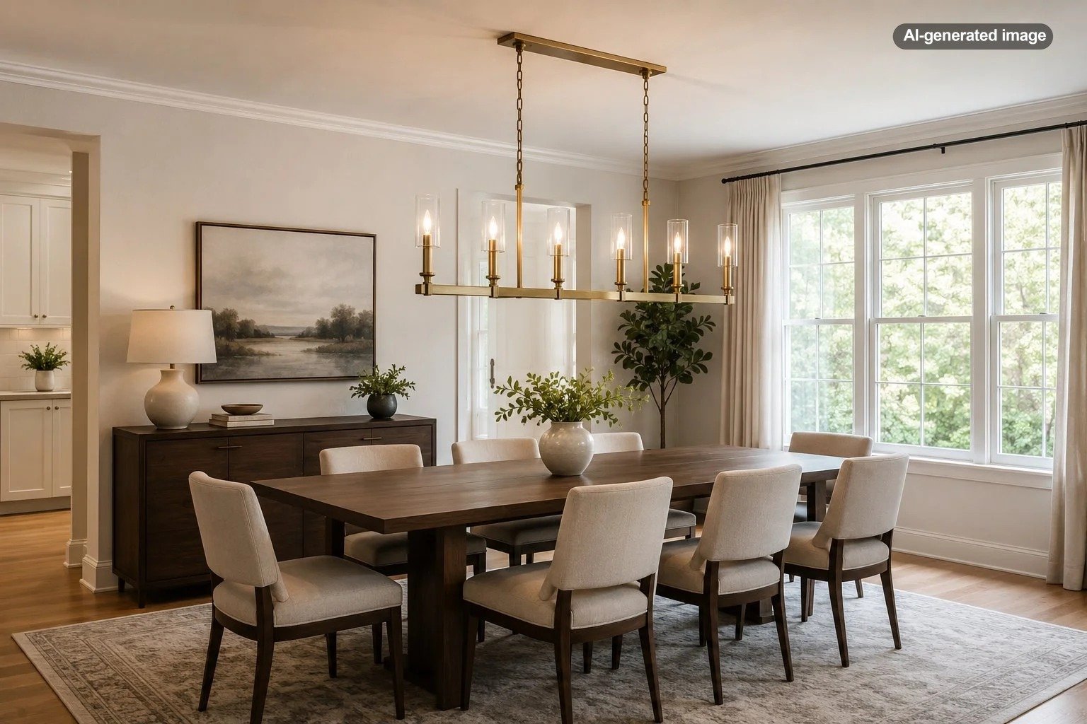 What Size Chandelier Works Over a 72-Inch Dining Table?
