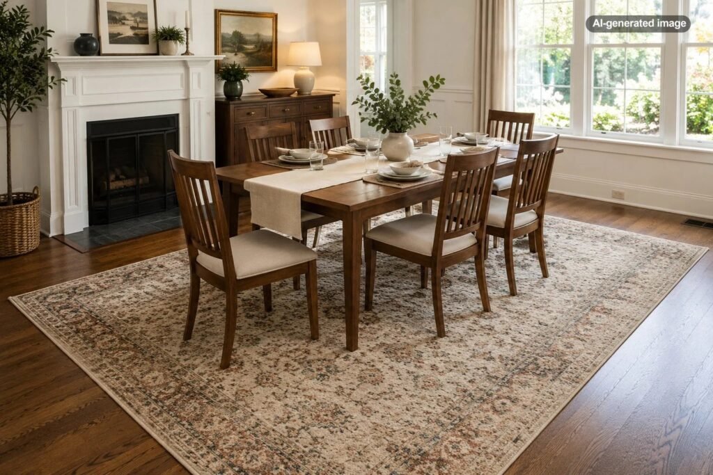 What Size Rug Should Go Under a Dining Table?