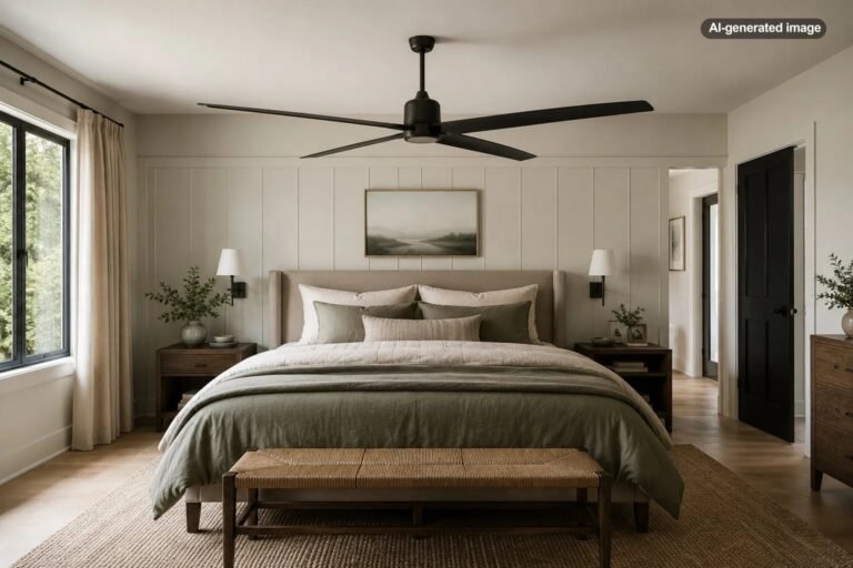Can a Ceiling Fan Be Wider Than the Bed?