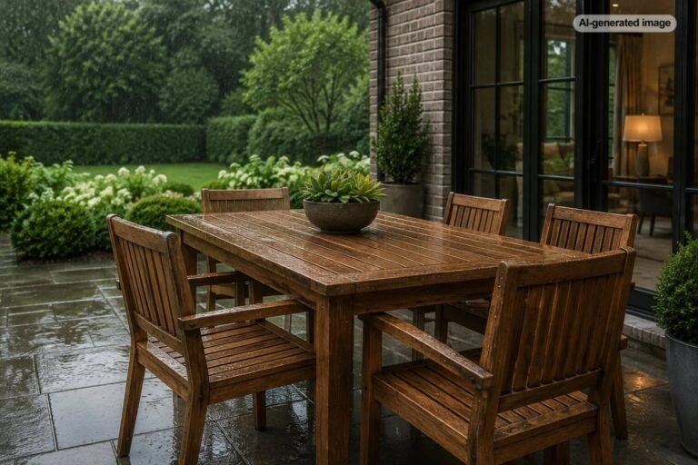 Can Teak Furniture Stay Outside in the Rain?