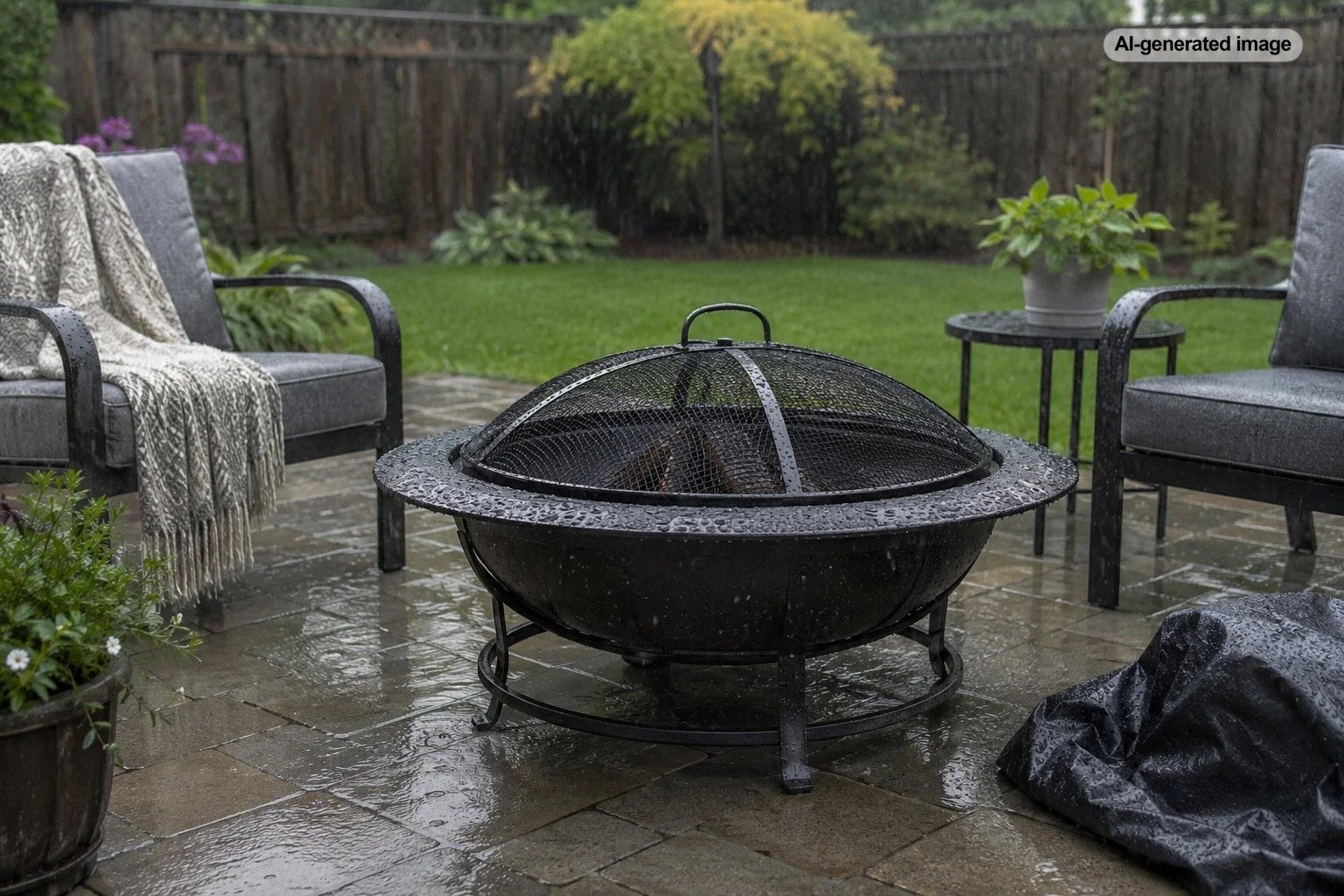 Can You Leave a Fire Pit Outside in the Rain?