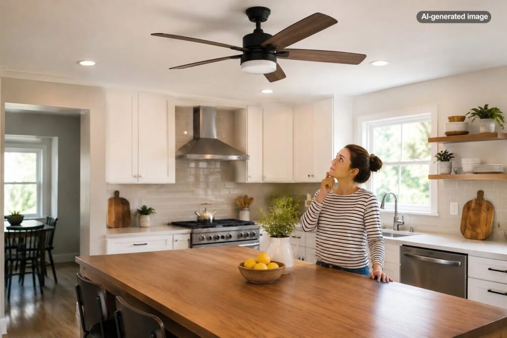 Can You Put a Ceiling Fan in a Kitchen?
