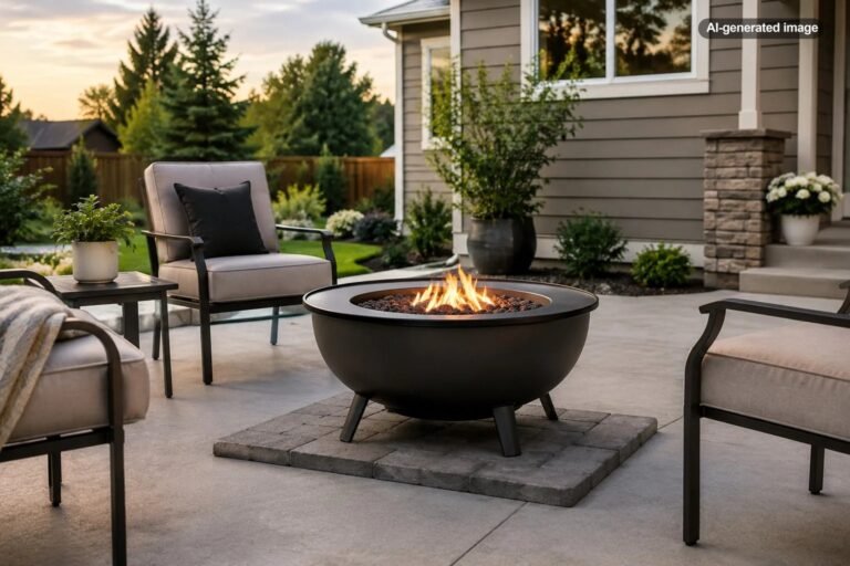 Can You Put a Fire Pit on a Concrete Patio?