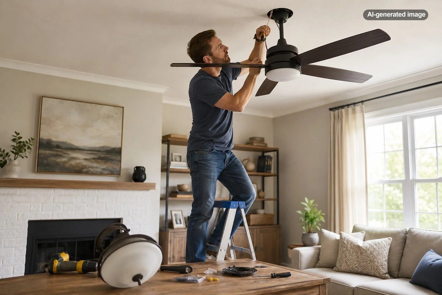 Can You Replace a Light Fixture With a Ceiling Fan?