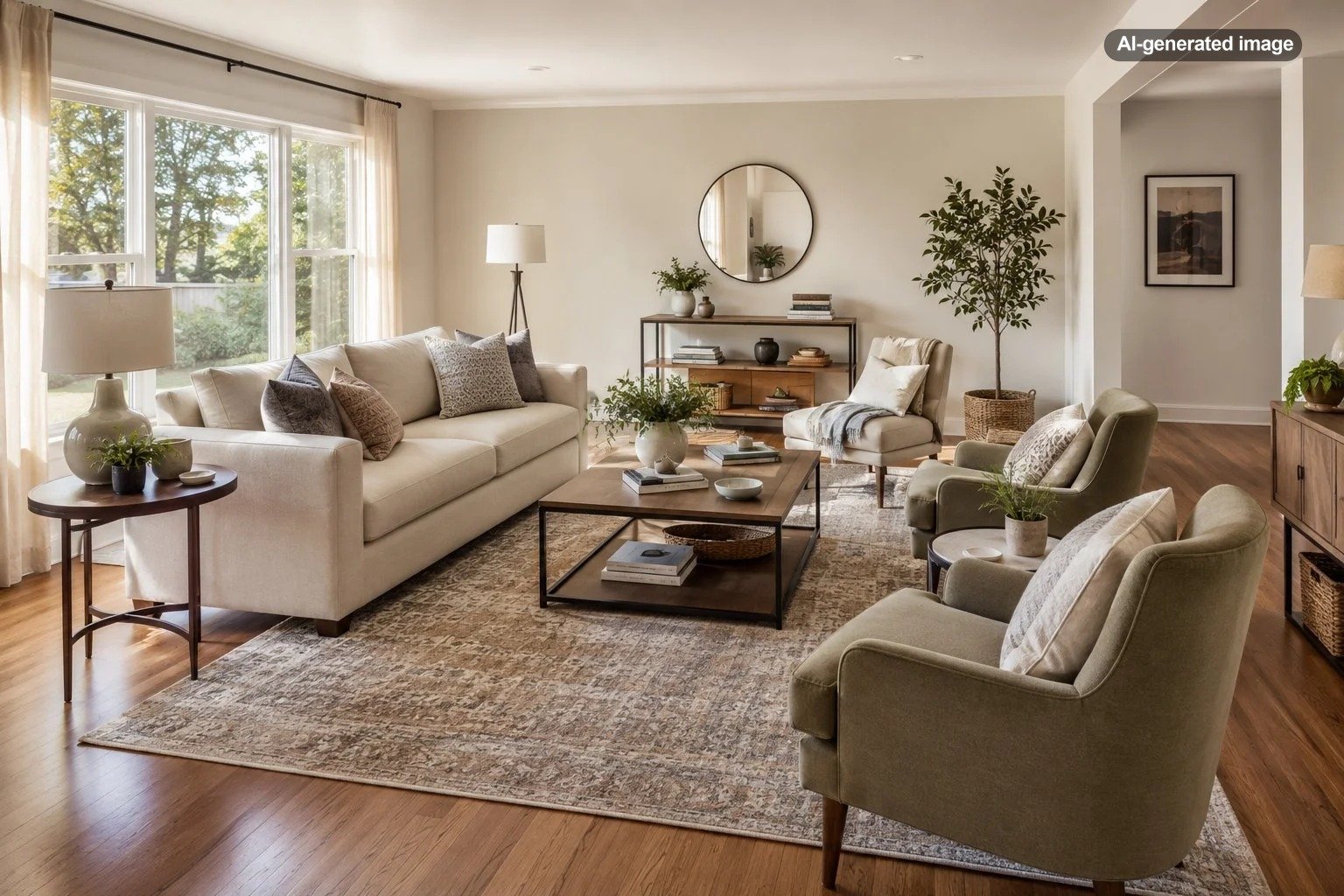 How Do You Arrange Furniture in a Living Room With No Focal Point?
