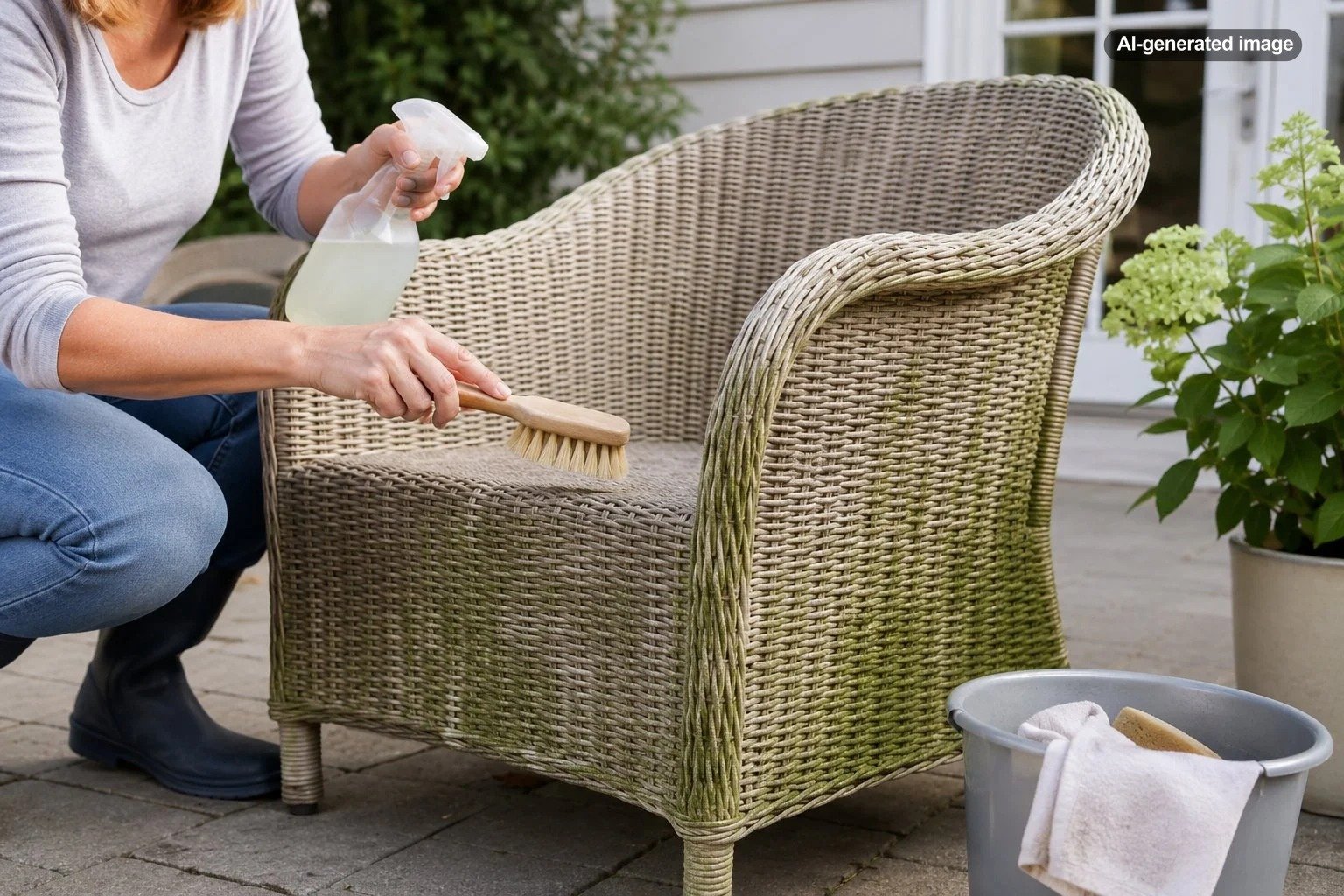 How Do You Remove Green Mildew From Patio Furniture?