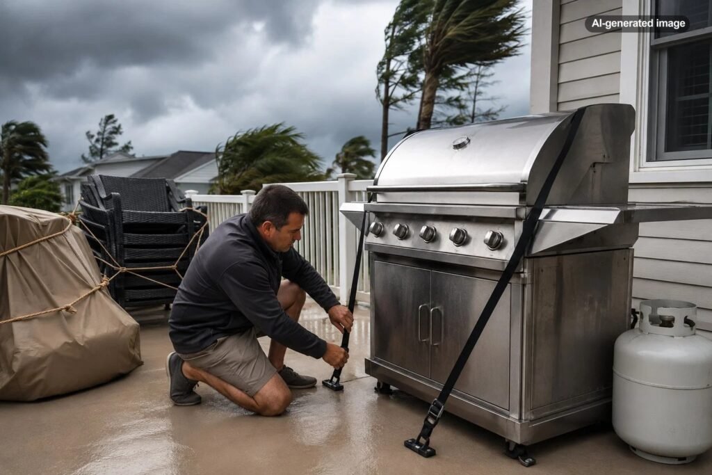 How Do You Secure a Grill Before a Hurricane?