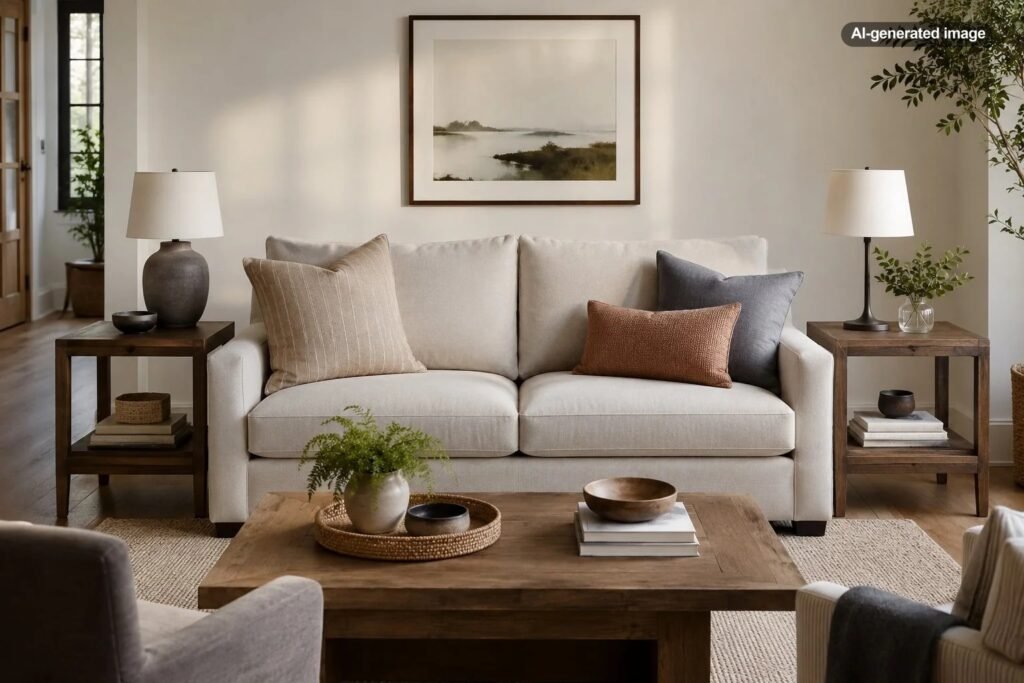 How Far Should Side Tables Be From a Sofa?