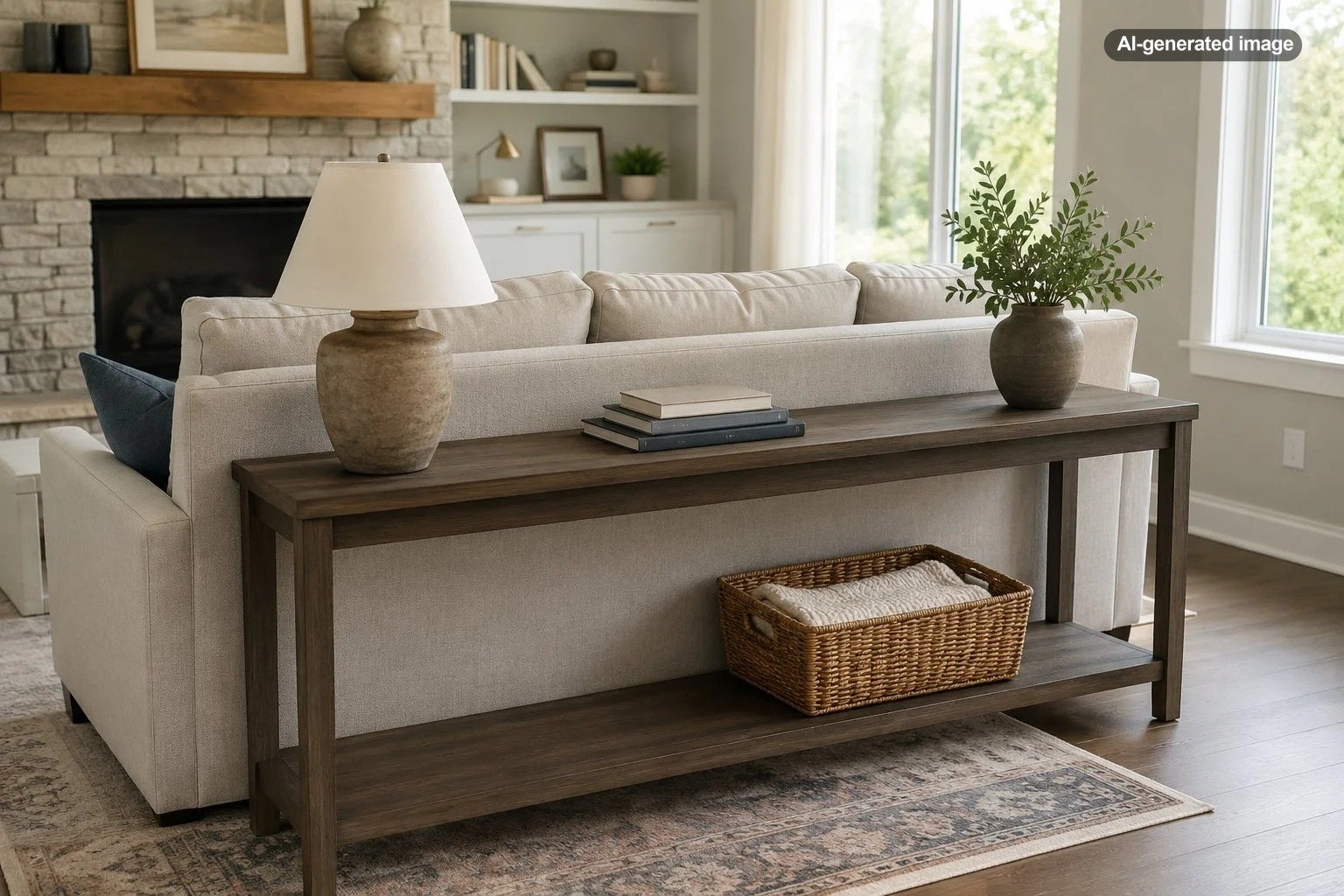How High Should a Console Table Be Behind a Sofa?