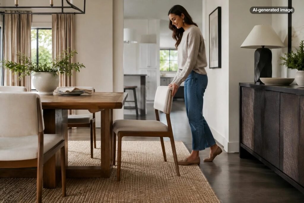 How Much Space Do You Need Behind Dining Chairs?