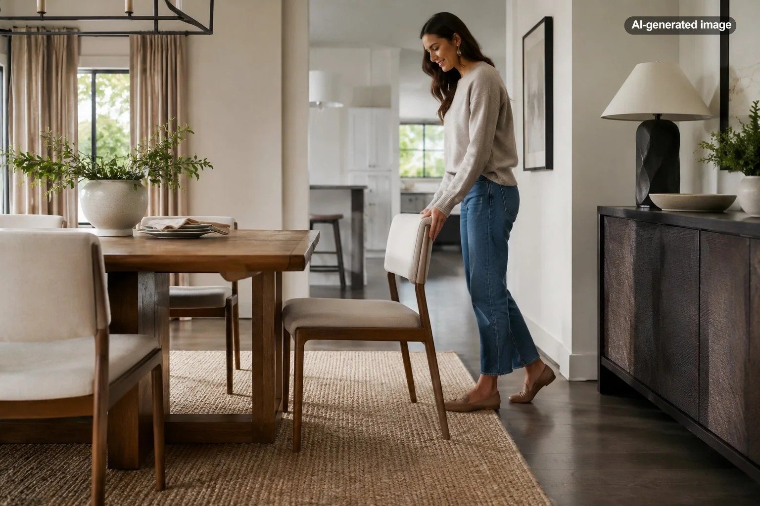 How Much Space Do You Need Behind Dining Chairs?