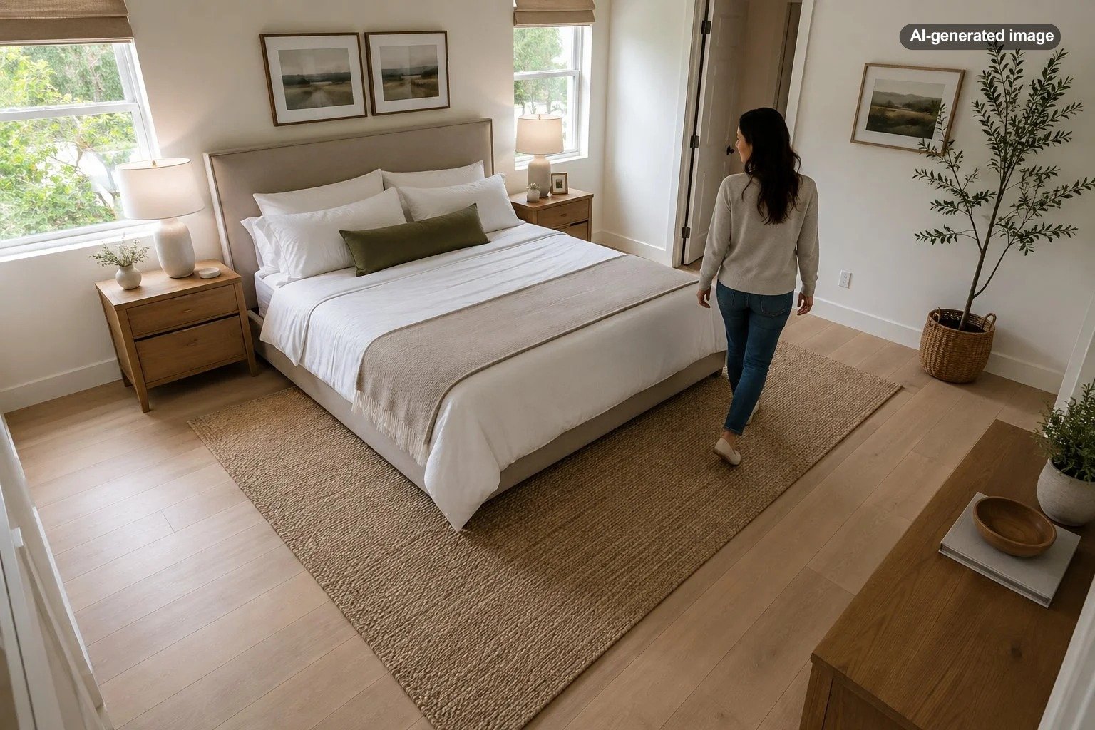 How Much Walking Space Should Be Left Around a Bed?
