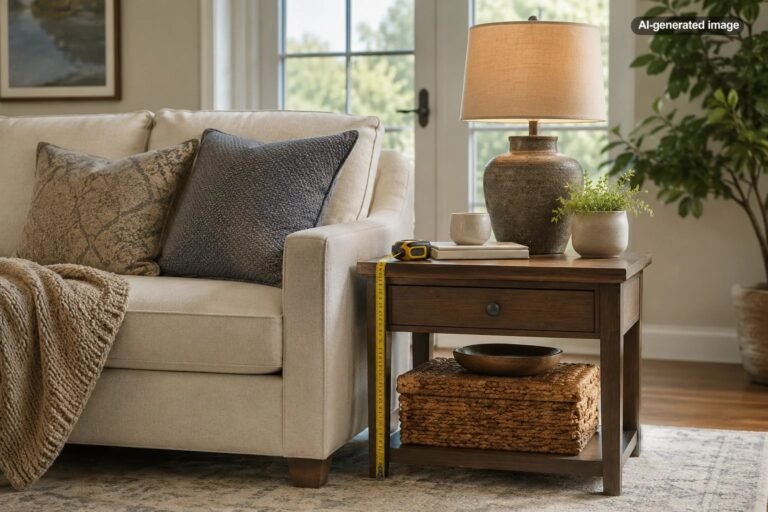 How Tall Should End Tables Be Next to a Sofa?