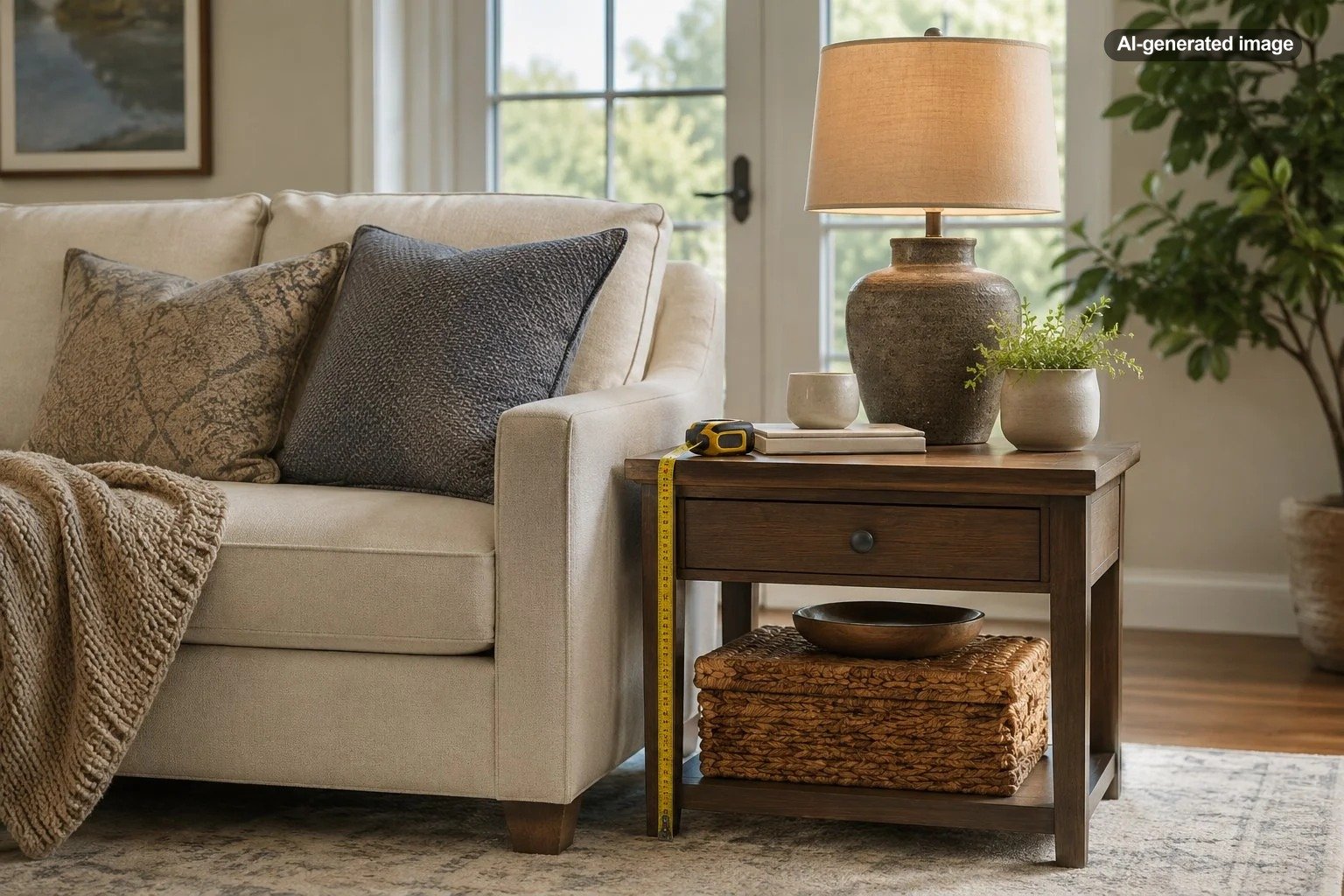 How Tall Should End Tables Be Next to a Sofa?