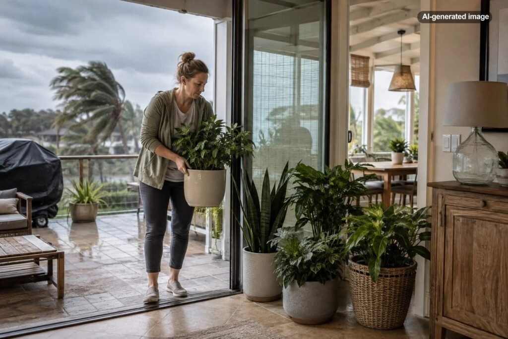 Should You Bring Potted Plants Inside Before a Hurricane?
