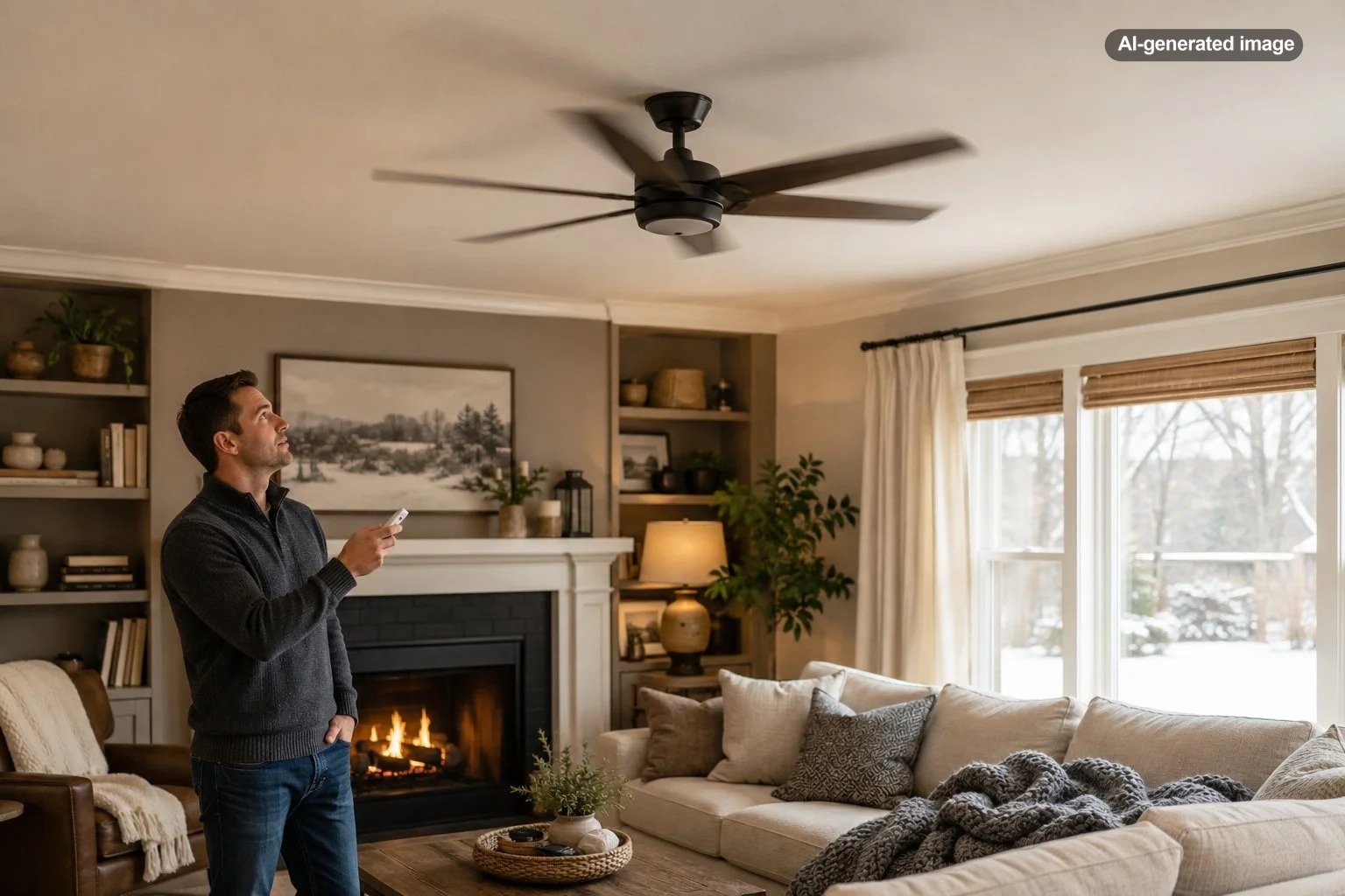 What Direction Should a Ceiling Fan Turn in Winter?