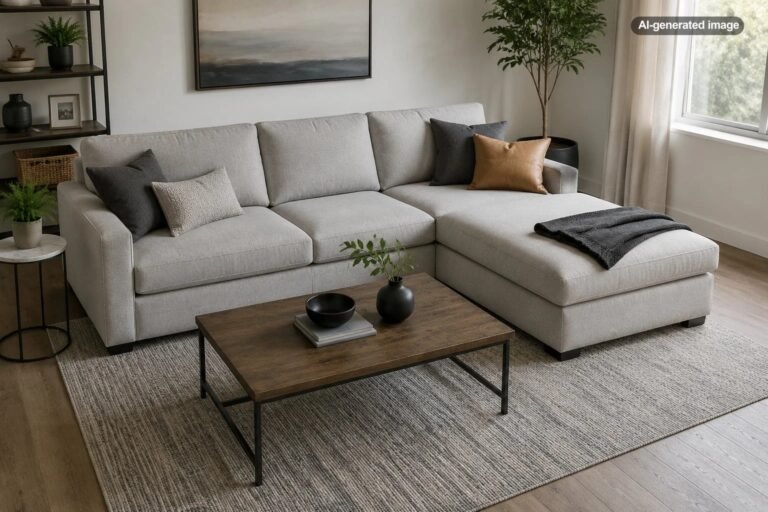 What Size Coffee Table Works With a Chaise Sectional?
