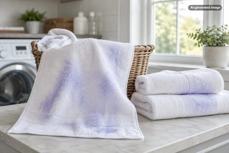 Why Do White Towels Turn Blue or Purple?