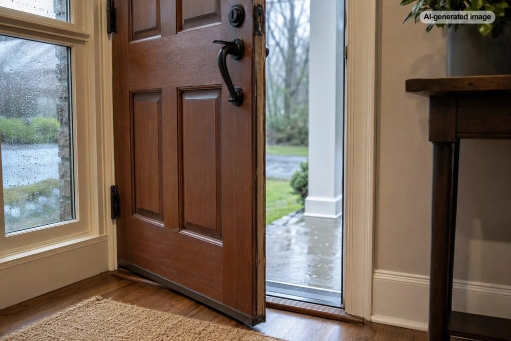 Why Is My Front Door Hard to Close When It Rains?