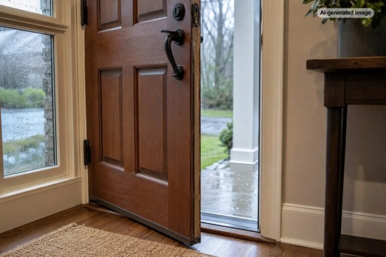 Why Is My Front Door Hard to Close When It Rains?