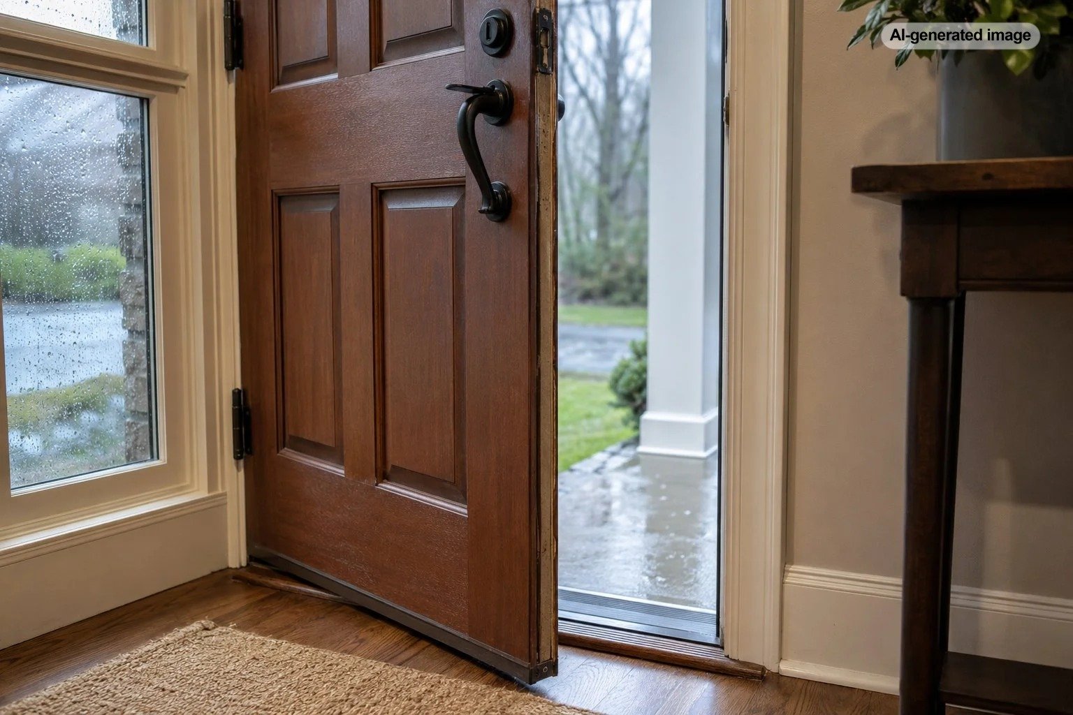 Why Is My Front Door Hard to Close When It Rains?