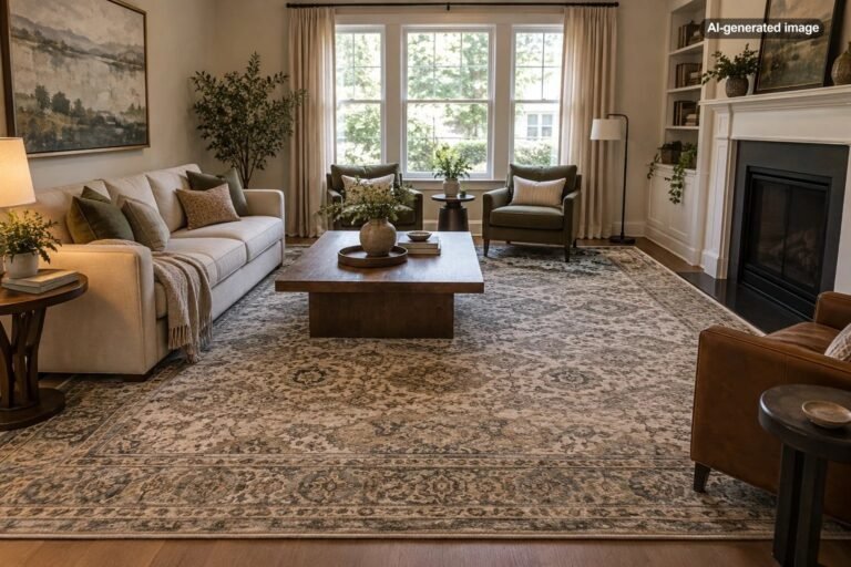 Can an Area Rug Be Too Large for a Living Room?