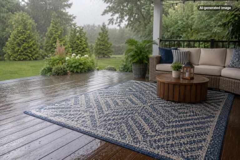 Can Outdoor Rugs Stay Outside in the Rain?