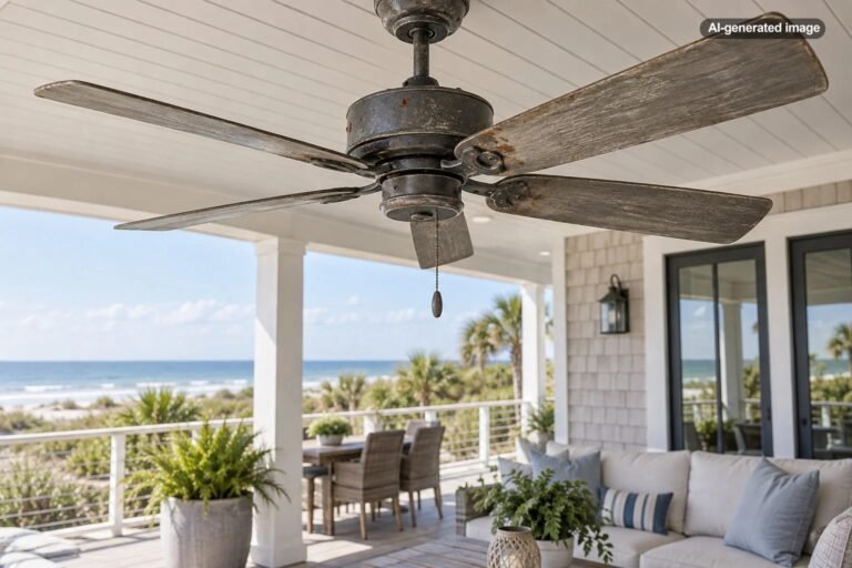Can Salt Air Damage an Outdoor Ceiling Fan?
