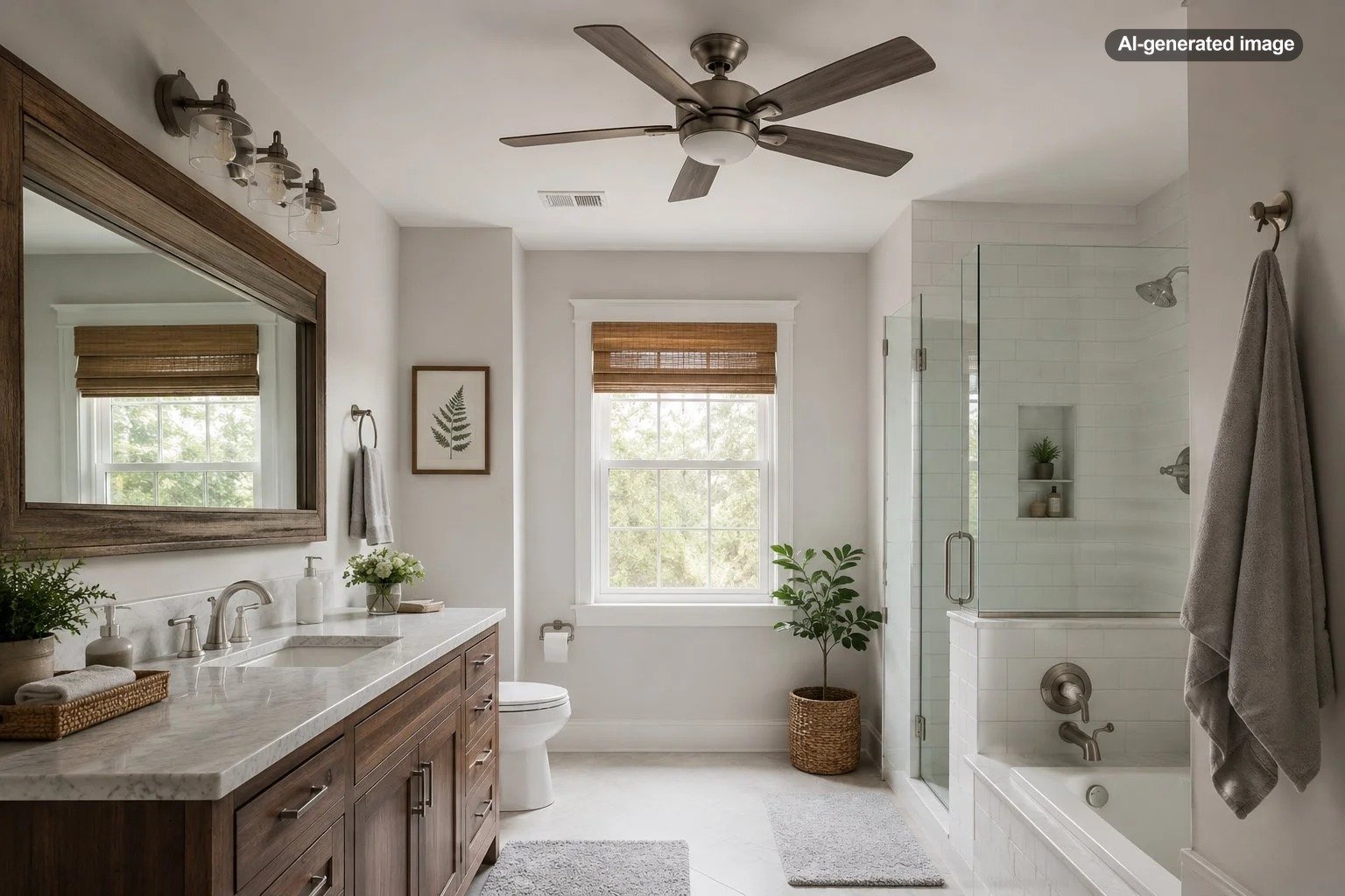 Can You Put a Ceiling Fan in a Bathroom?