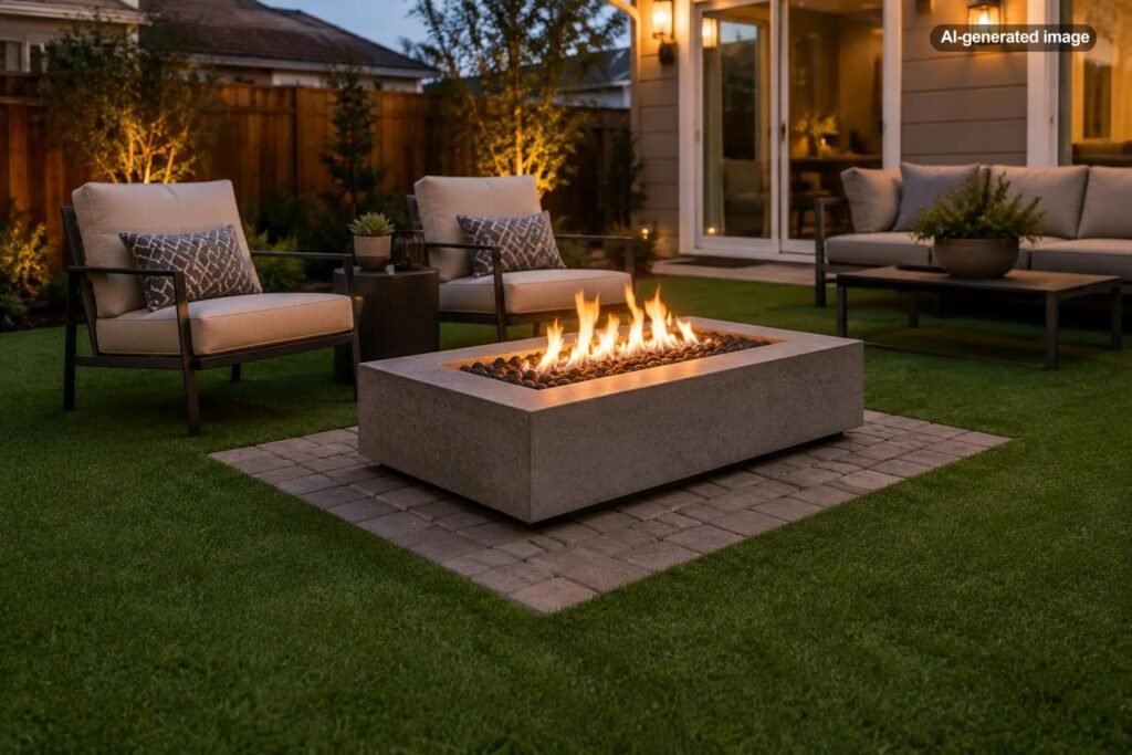 Can You Put a Fire Pit on Artificial Grass?