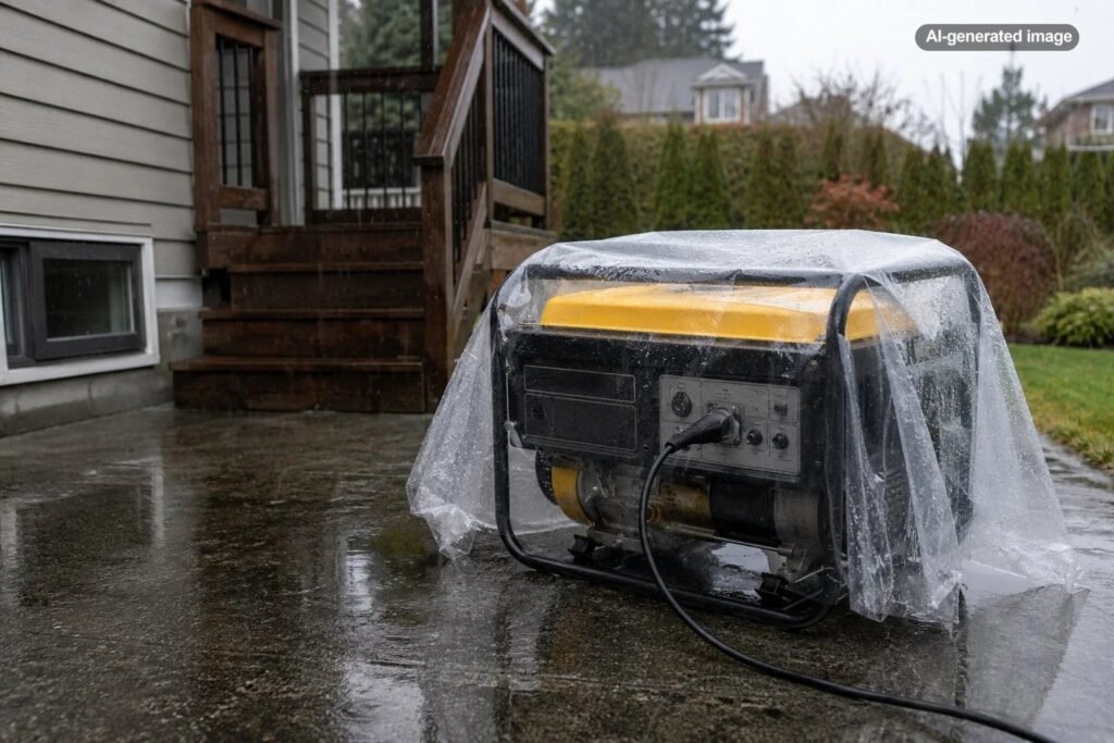 Can You Run a Portable Generator in the Rain?