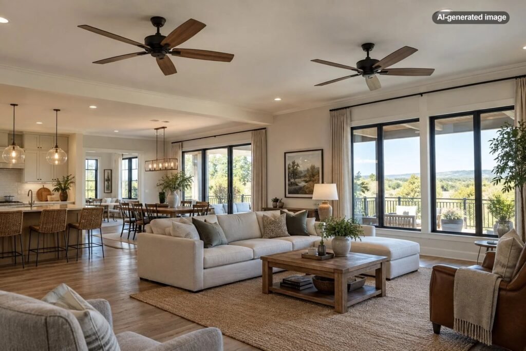 Can You Use Two Ceiling Fans in One Large Room?
