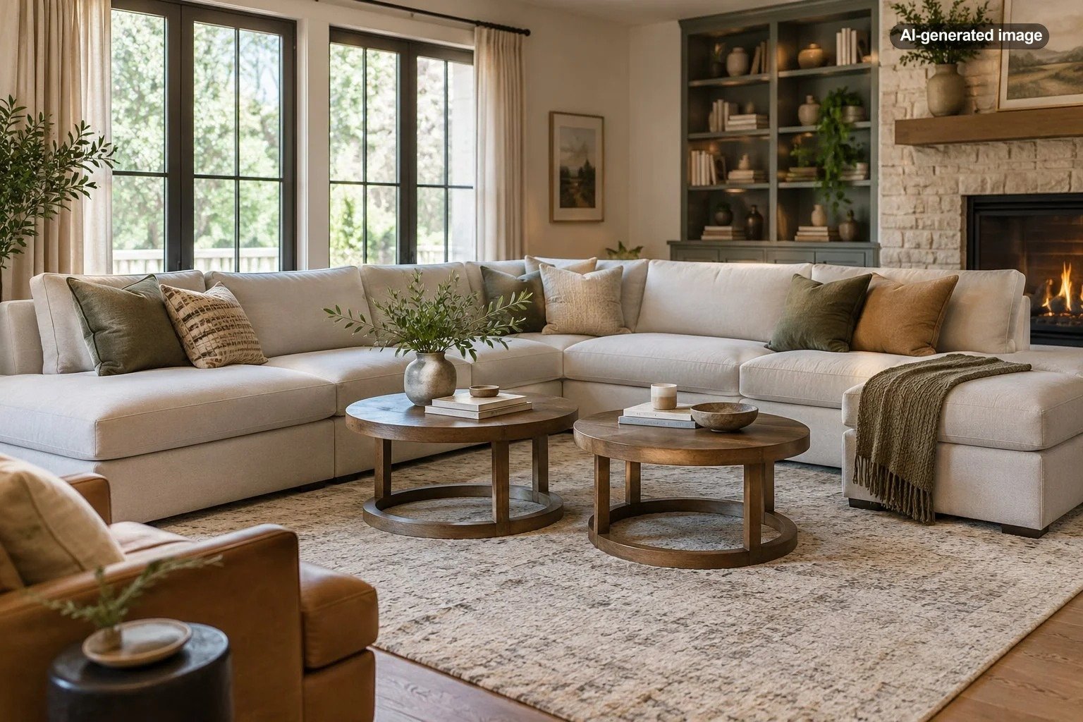Can You Use Two Coffee Tables With a Large Sectional?