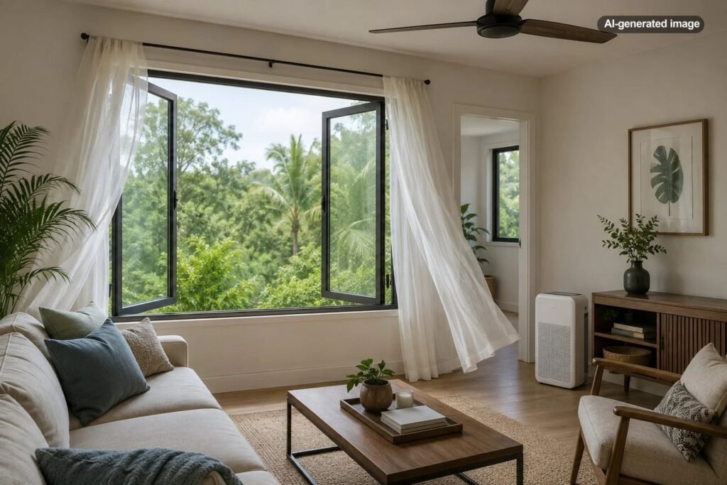 Does Opening Windows Improve Indoor Air Quality in Humid Weather?
