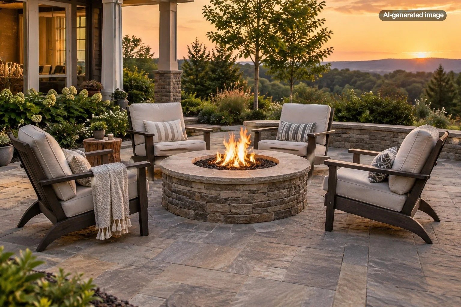 How Do You Arrange Chairs Around a Fire Pit?