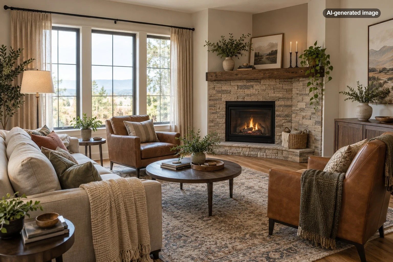 How Do You Arrange Furniture Around a Corner Fireplace?