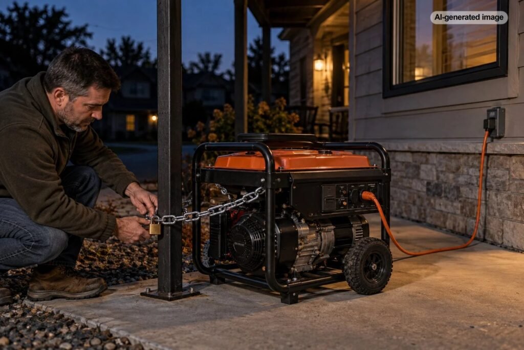 How Do You Keep a Generator From Being Stolen During an Outage?