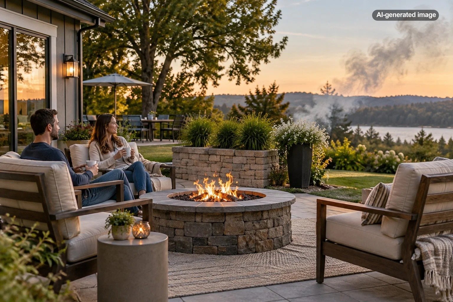 How Do You Keep Smoke From Blowing Toward Patio Seating?