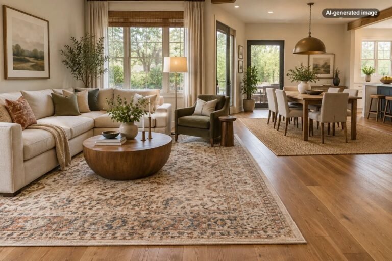How Do You Use Two Rugs in an Open Floor Plan Without Clashing?