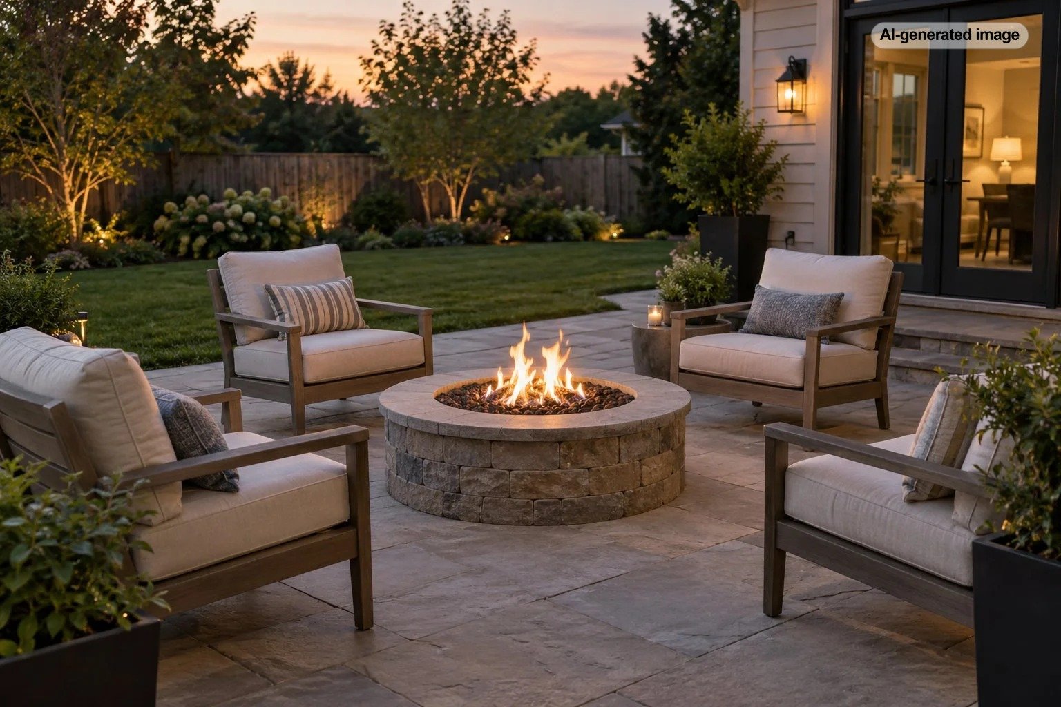 How Far Should Outdoor Furniture Be From a Fire Pit?